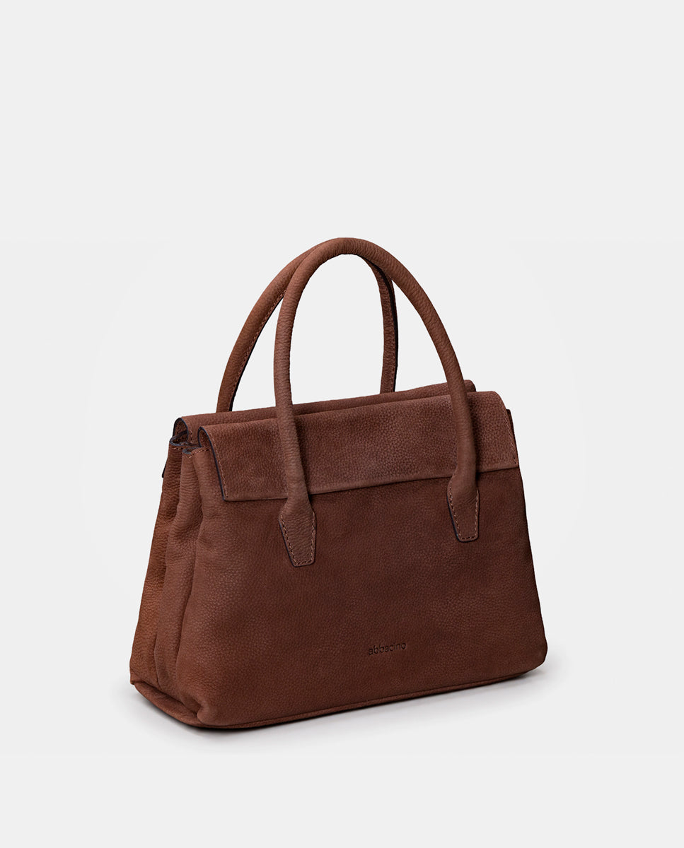 bolso-de-mano-abbacino-marr-n-en-piel-premium image 3