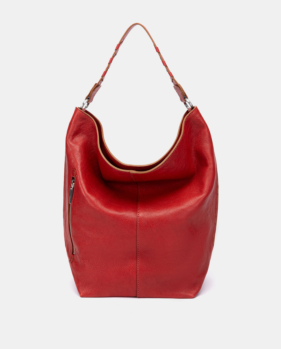 abbacino-bolso-hombro-hobo-piel-rojo-natural image 3