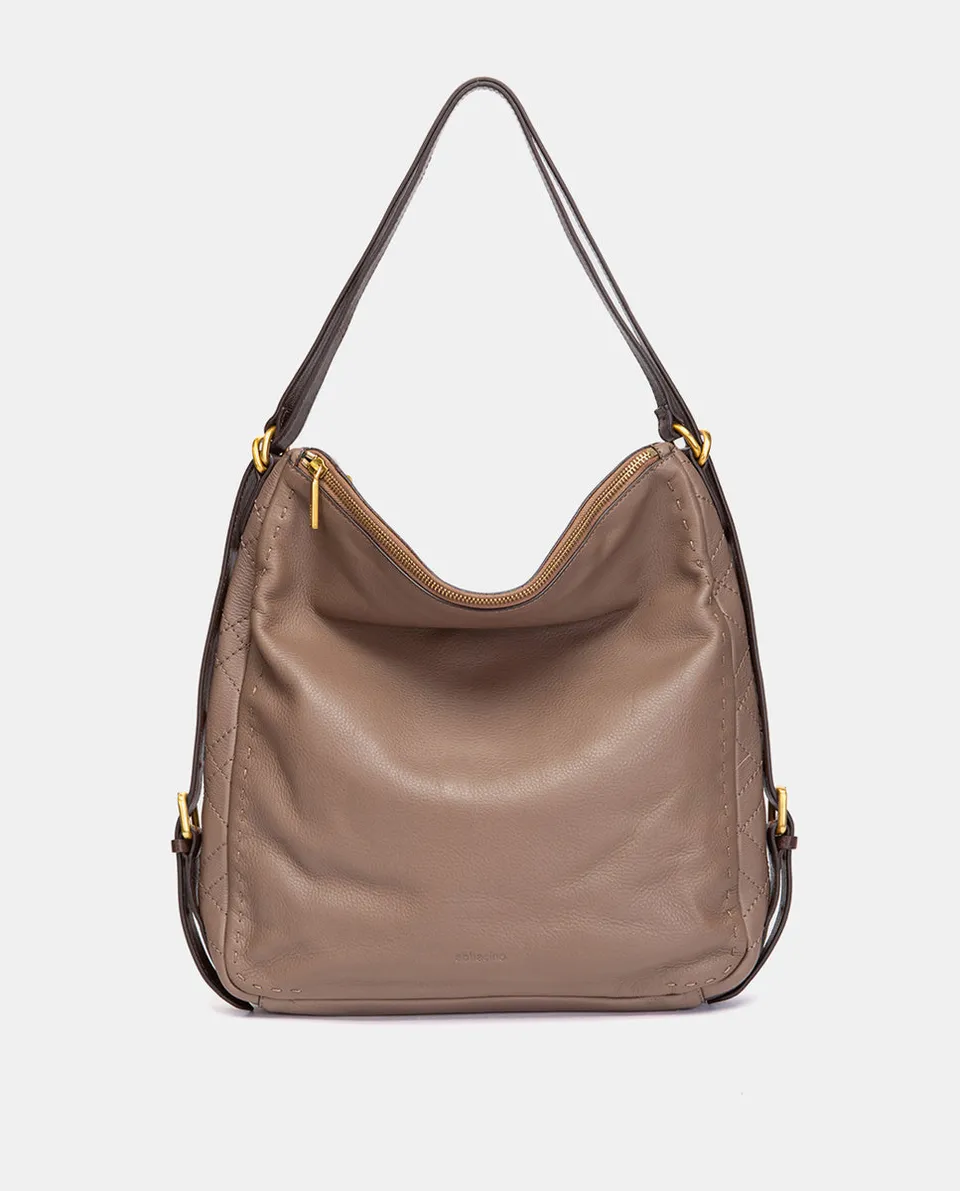 abbacino-bolso-mochila-multifuncional-piel-taupe image 1