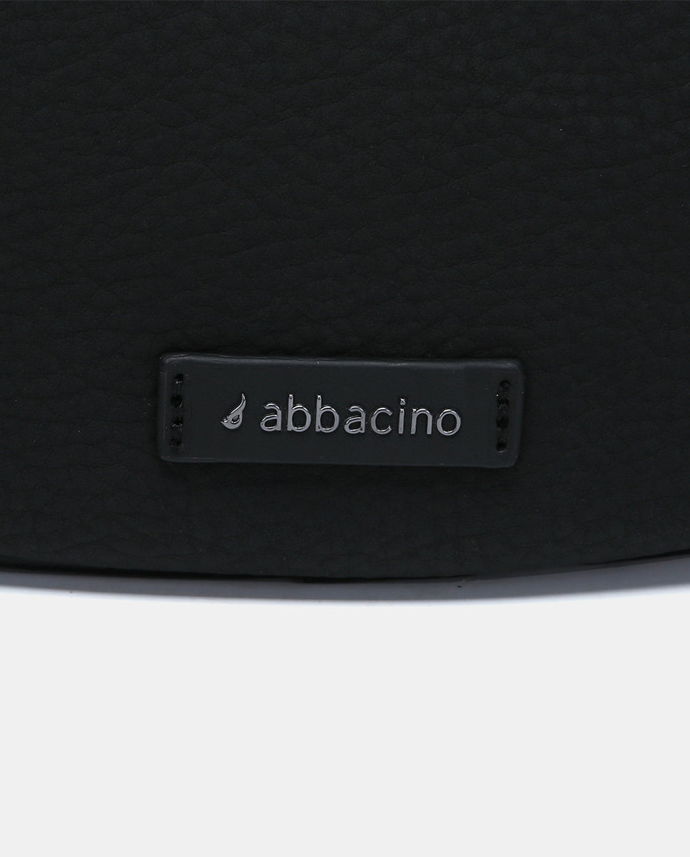 bolso-de-hombro-abbacino-estilo-hobo-en-materiales-reciclados-negro-con-cuadros- image 7