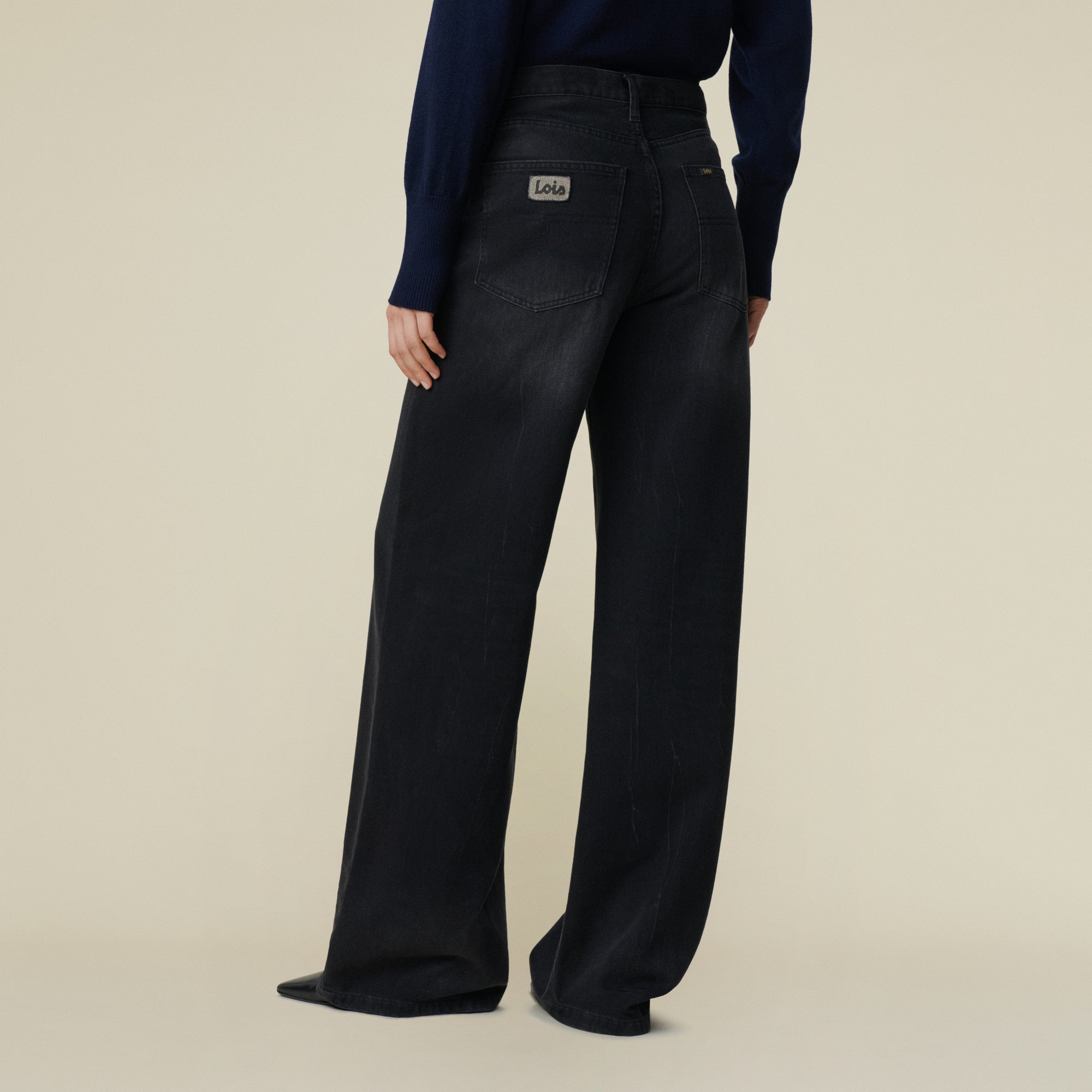 lois-skater-loose-vaqueros-rotos-de-mujer-100-algod-n-blackstone image 3