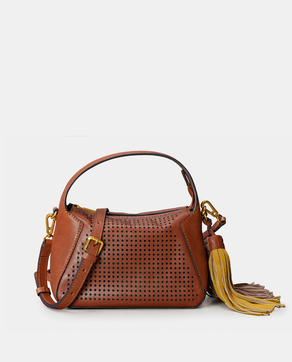 abbacino-bolso-de-mano-piel-troquelada-cognac image 7