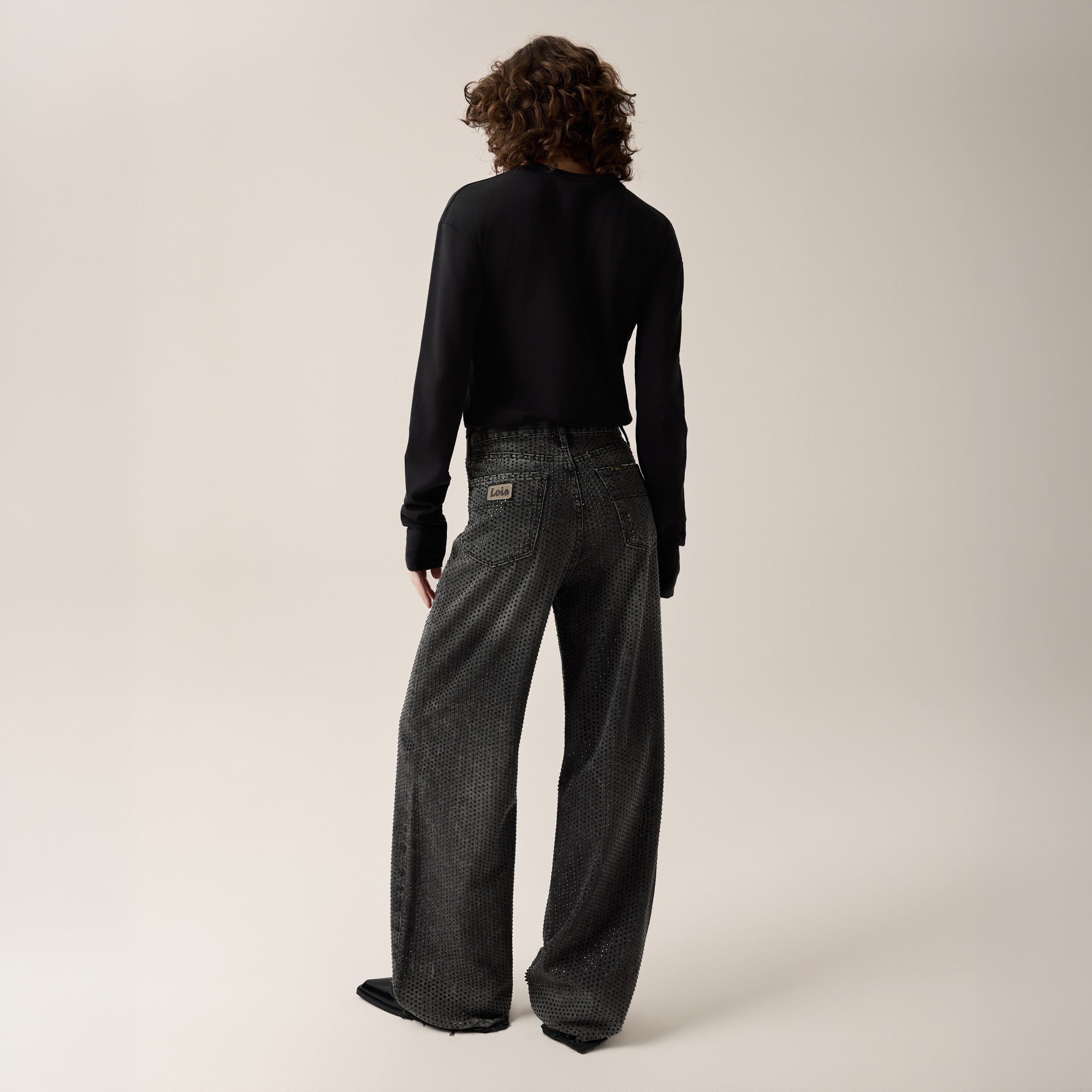 lois-skater-loose-vaqueros-anchos-black-stone image 6