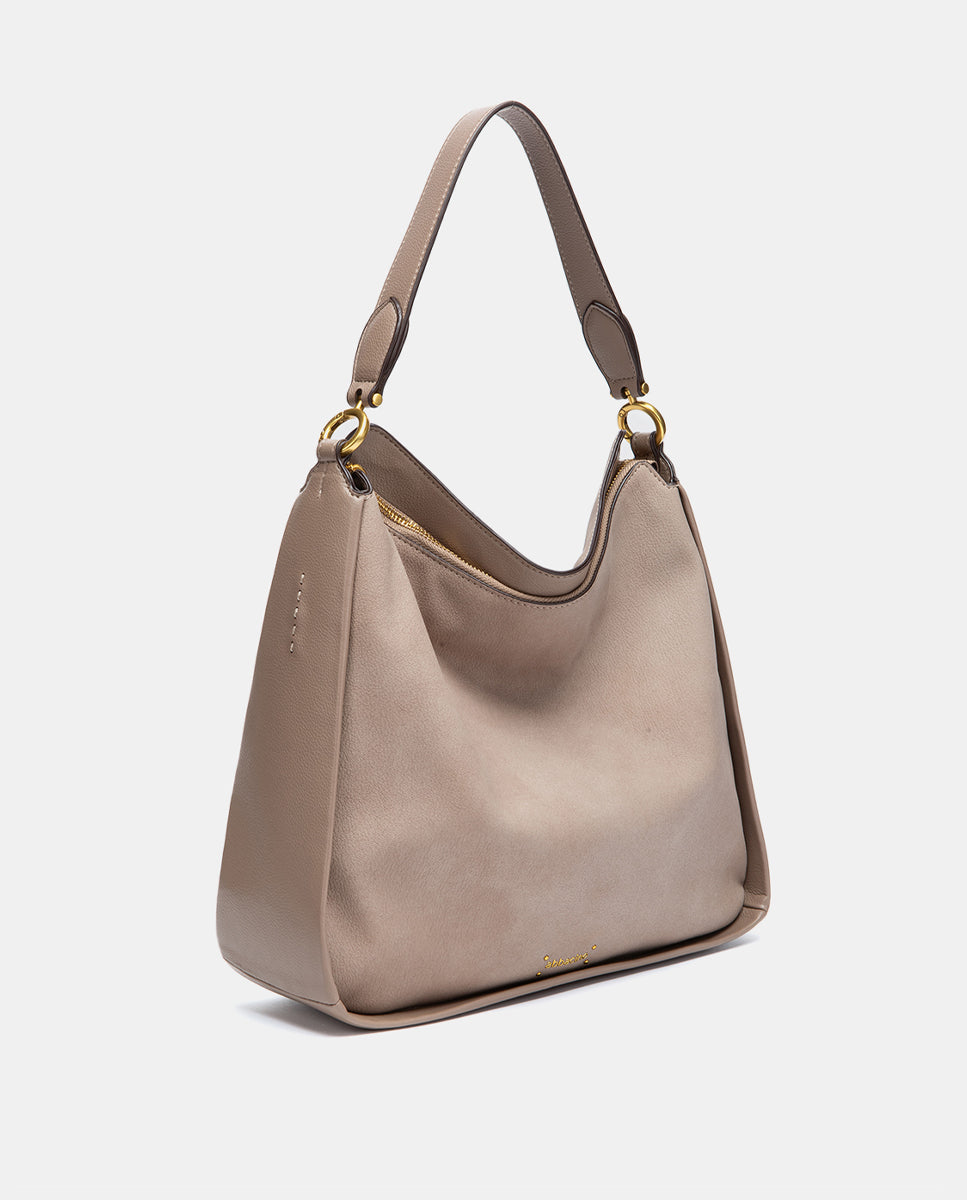 abbacino-bolso-de-hombro-beige-en-materiales-reciclados image 2