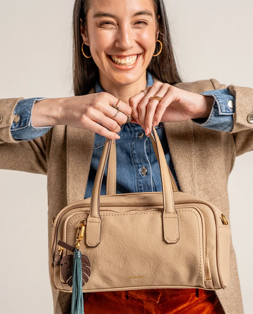 abbacino-bolso-de-mano-reciclado-beige-efecto-piel image 1