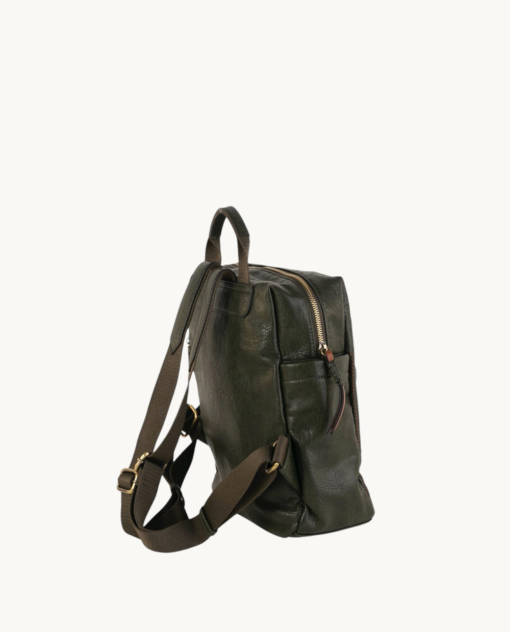 kbas-mochila-urban-corso-de-piel-sint-tica-verde-28x12x33-cm image 2