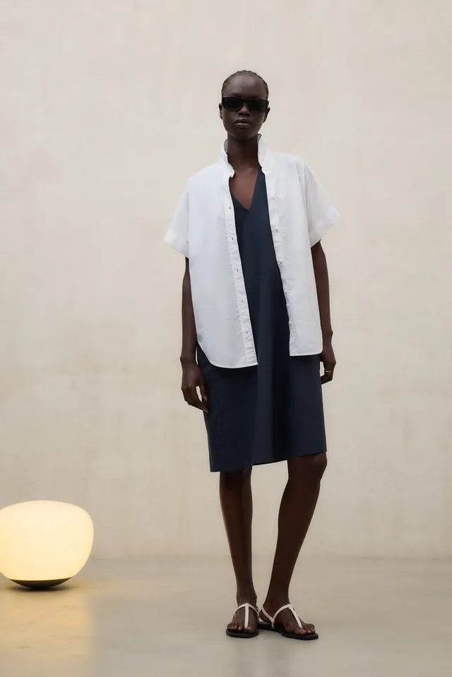 ecoalf-camisa-isabel-blanca-de-mujer-100-algod-n-regenerativo-manga-corta image 1