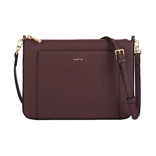 parfois-clutch-bolso-bandolera-bolsillo-exterior-mujer-talla-m-burgundy image 6
