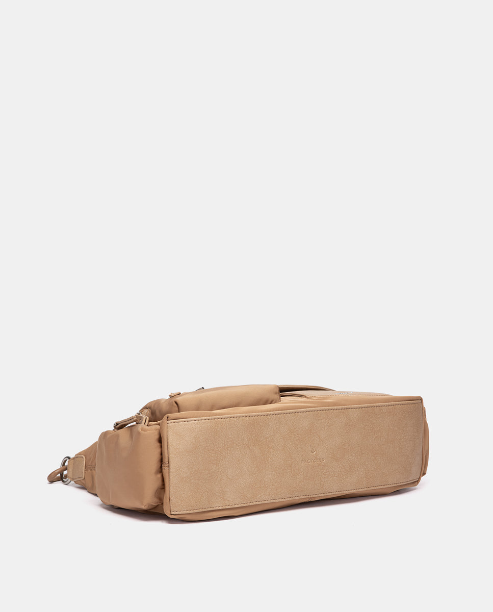 abbacino-bolso-hombro-hobo-tejido-reciclado-camel image 5