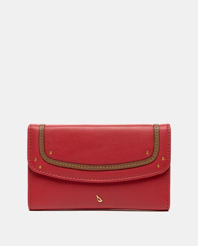 abbacino-cartera-mediana-piel-roja-mujer image 1