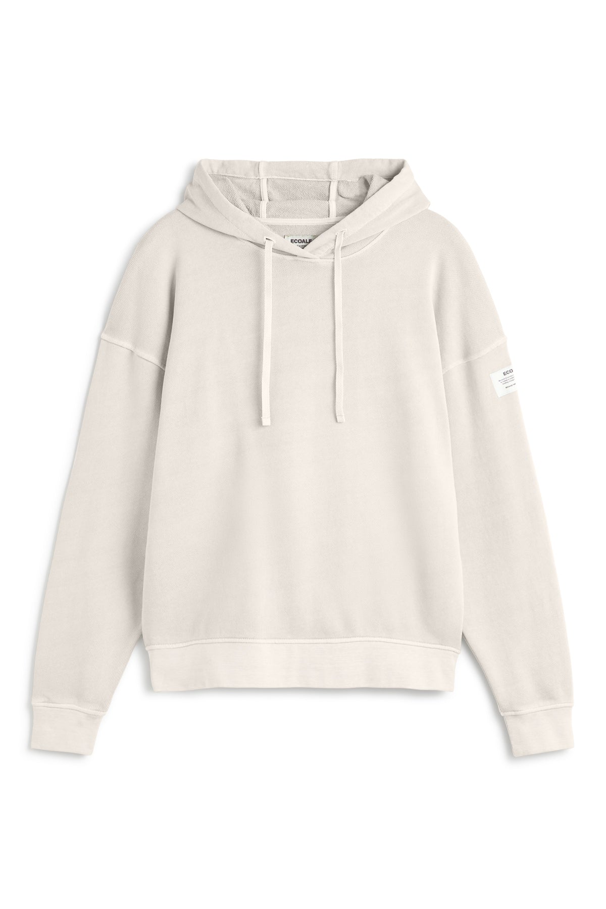 ecoalf-sudadera-bianca-beige-de-mujer-100-algod-n-reciclado-con-capucha image 7