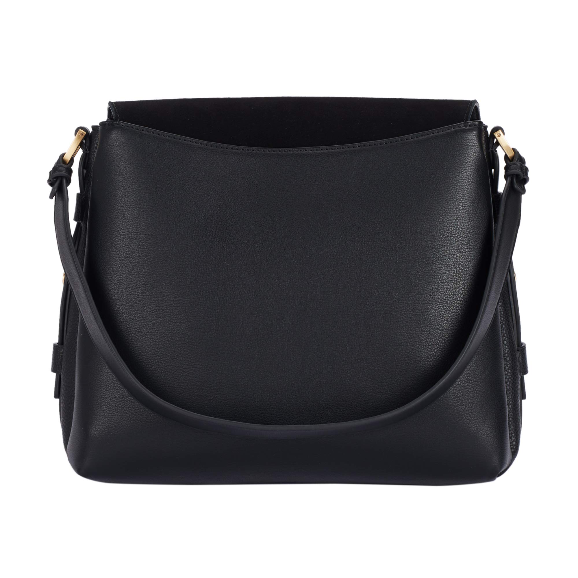 parfois-bolso-de-hombro-de-ante-con-cierre-de-solapa-mujer-talla-l-negro image 4