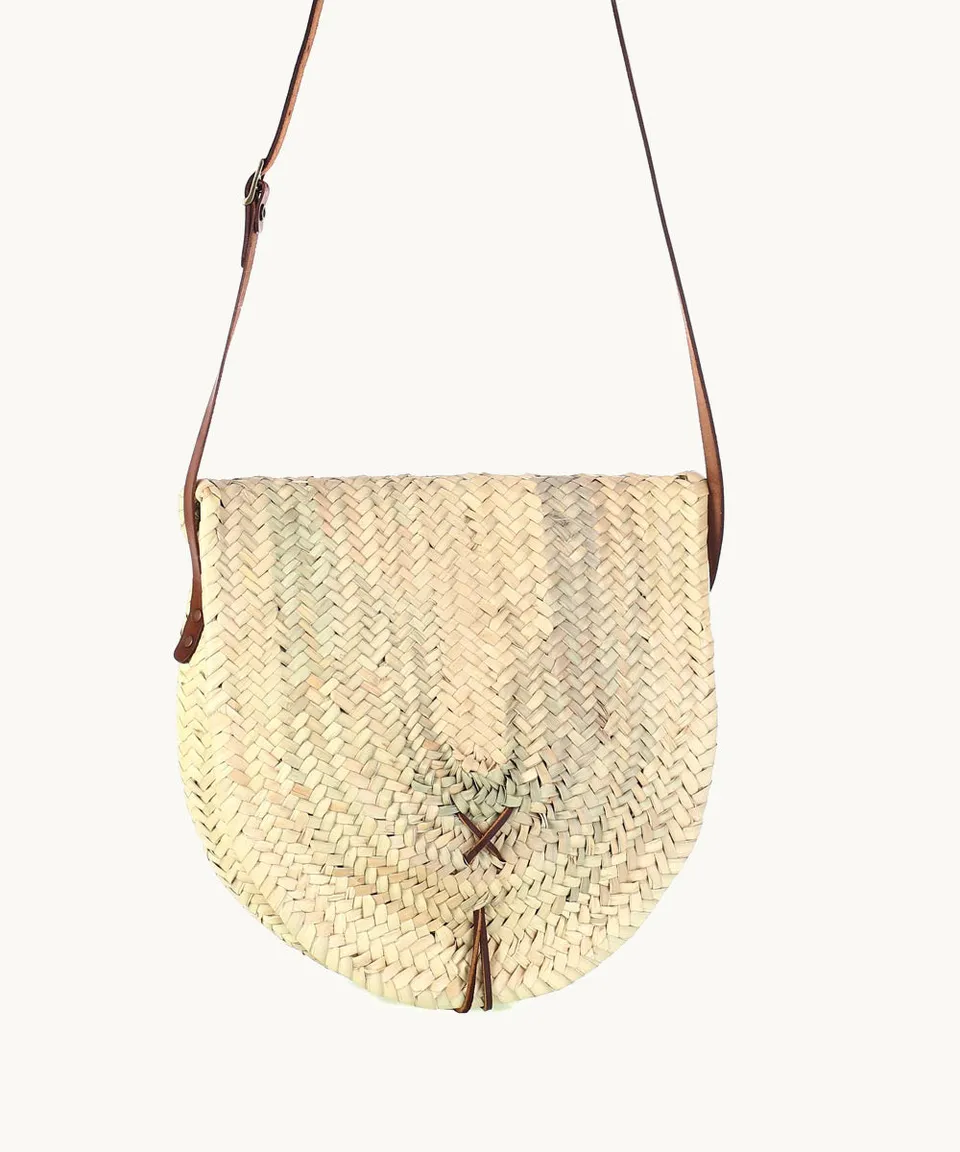 bolso-bandolera-palma-asa-cuero-bandolera-de-fibra-natural-con-cierre-de-cremall image 1