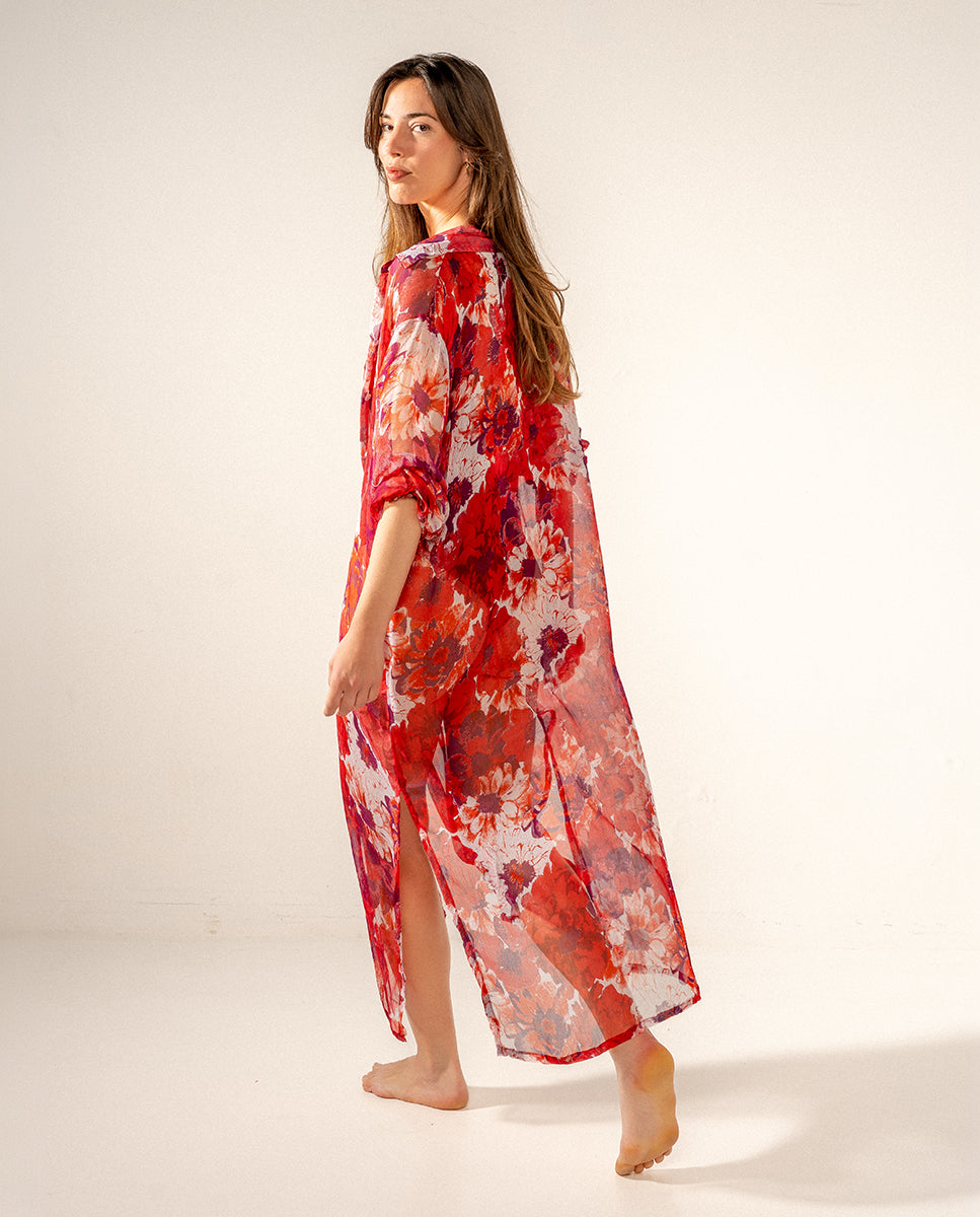 abbacino-t-nica-de-viscosa-estampado-floral-fucsia image 3