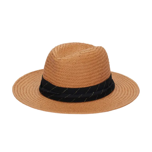 parfois-sombrero-fedora-rafia-con-cinta-a-contraste-para-mujer image 1