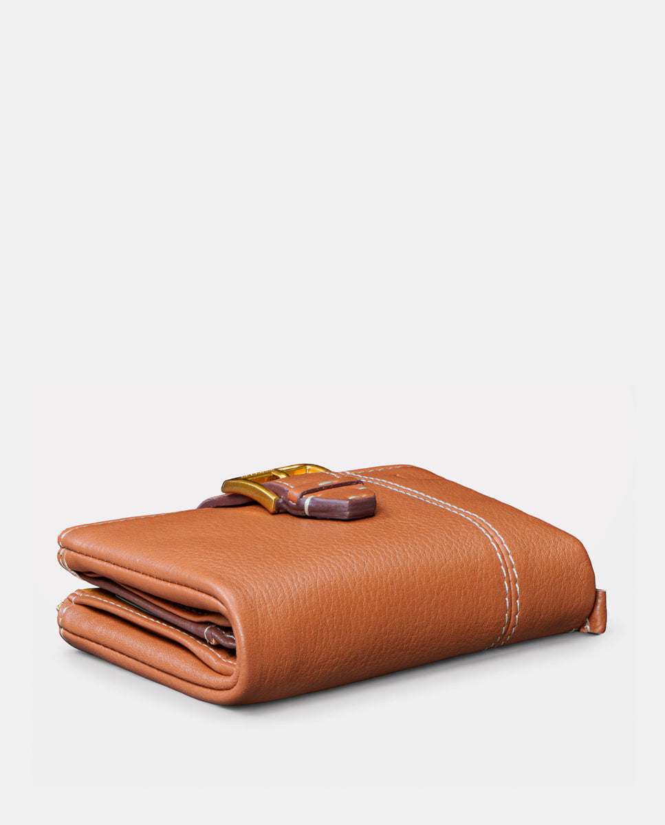 abbacino-cartera-peque-a-mujer-piel-cognac-con-monedero image 8