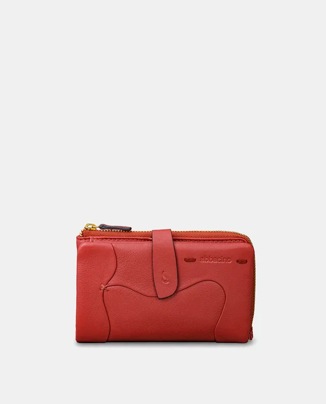 abbacino-cartera-mediana-de-mujer-en-piel-roja image 1