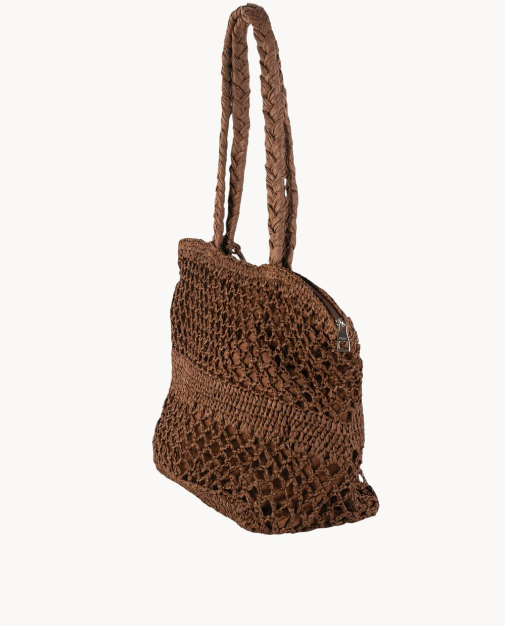 bolso-tote-kbas-fibra-natural-con-cremallera-color-marr-n image 2
