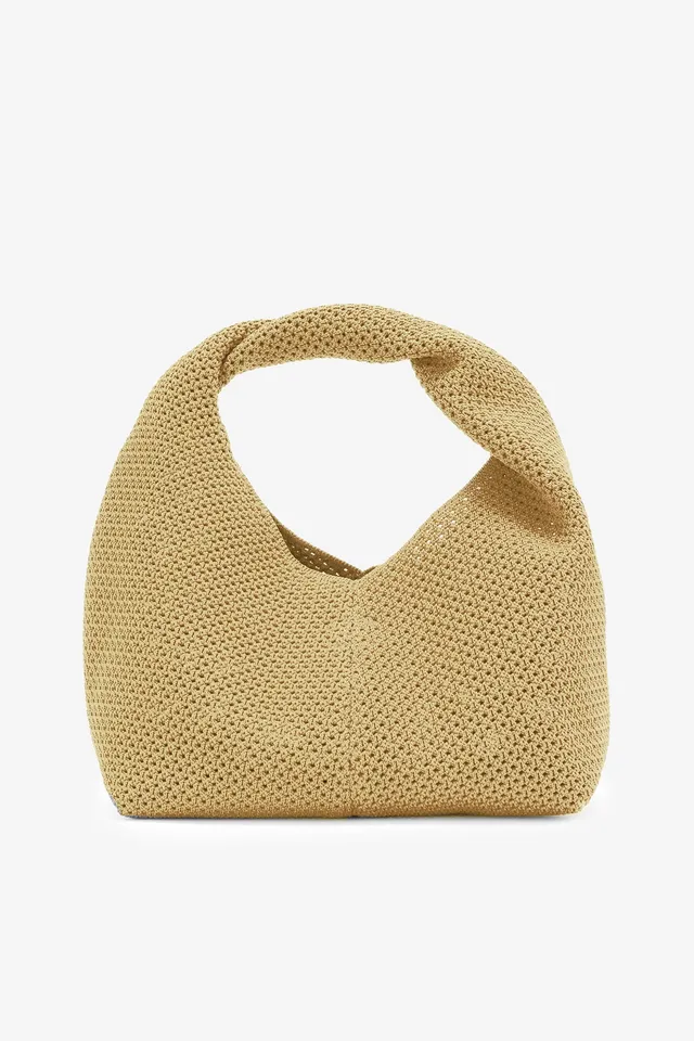 ecoalf-bolso-tika-mini-mostaza-bolso-cubo-de-punto-con-pl-stico-reciclado-del-oc image 1