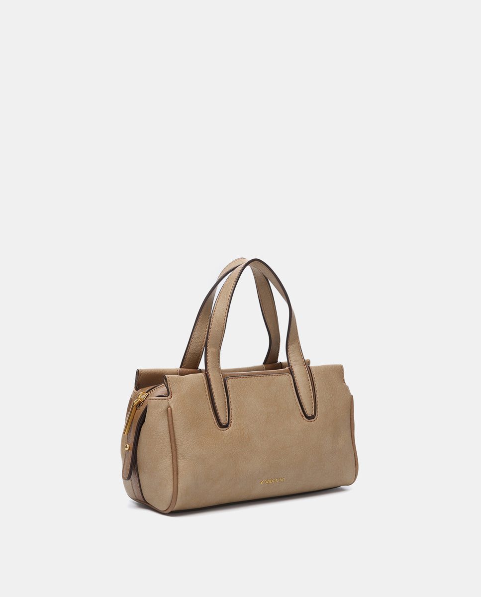 abbacino-bolso-de-mano-lady-camel-materiales-reciclados image 5