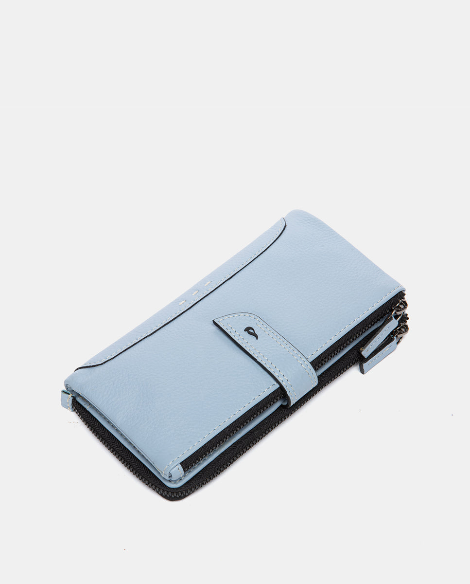 abbacino-cartera-grande-piel-azul-claro-vacuna-premium image 5