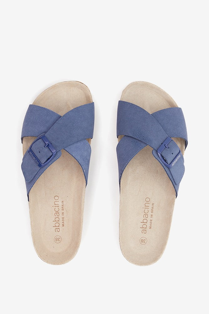 abbacino-sandalia-plana-hebilla-mujer-azul-seraje image 6