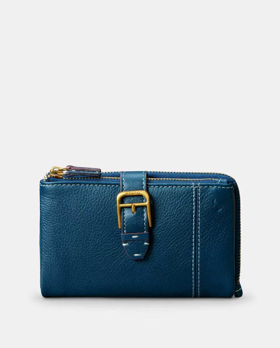 cartera-mediana-abbacino-mujer-en-piel-azul image 1