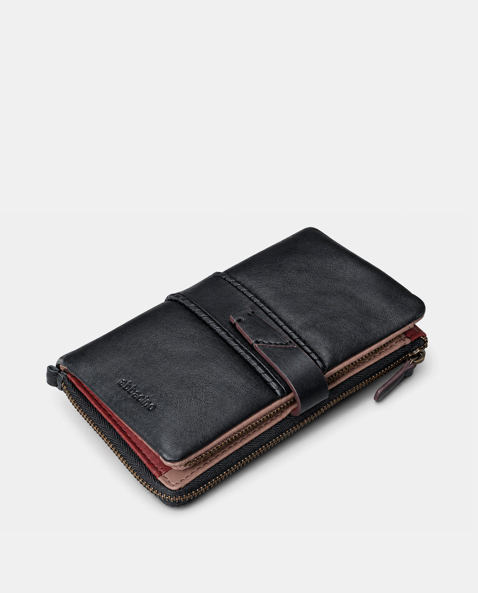 abbacino-cartera-grande-de-mujer-en-piel-negra-con-trenzado image 5
