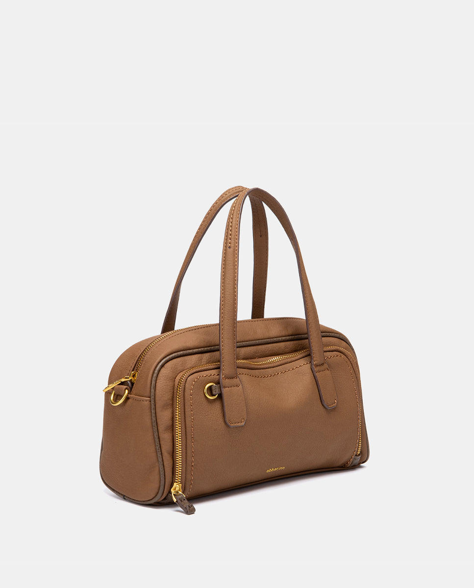 abbacino-bolso-mano-materiales-reciclados-cognac image 2