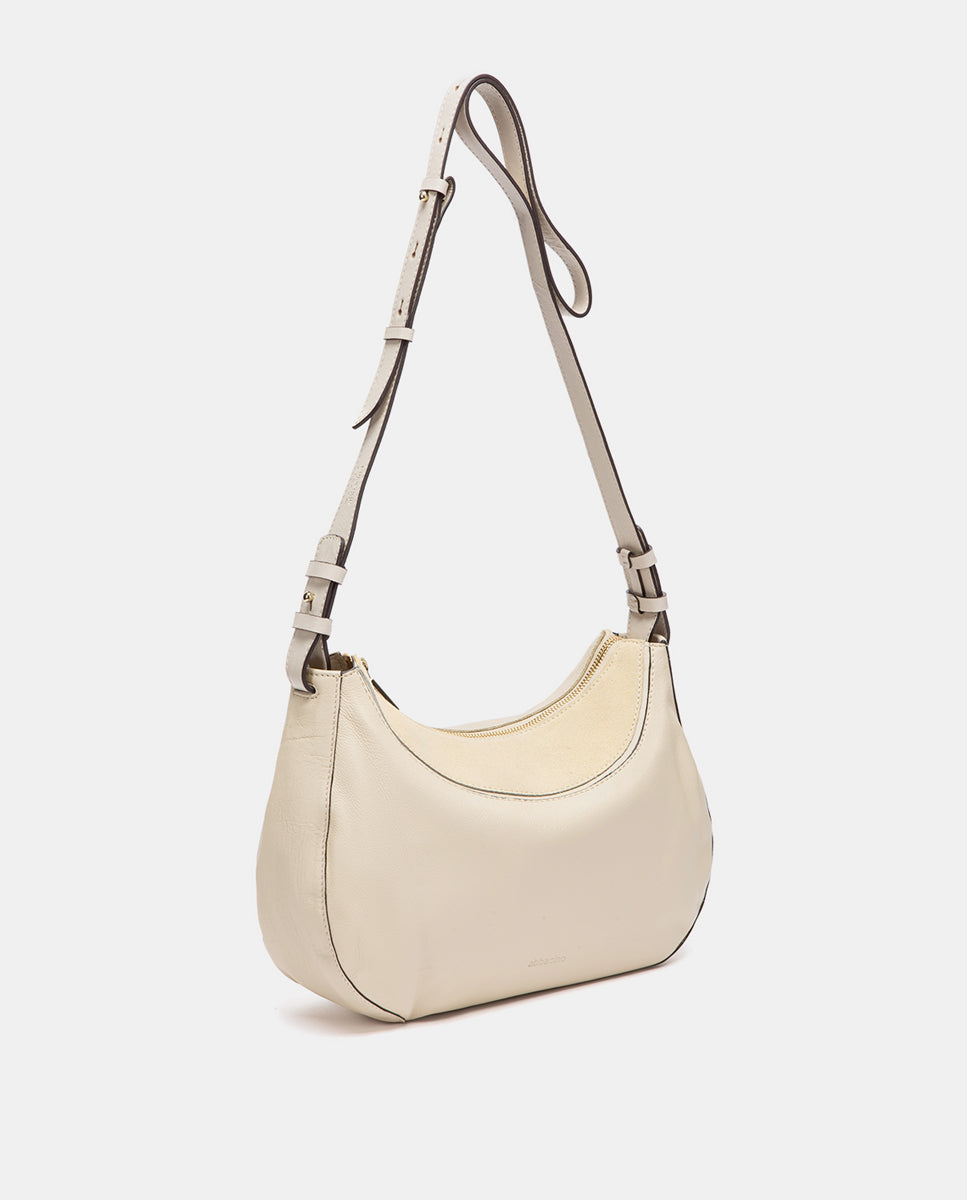 abbacino-bandolera-piel-y-serraje-beige-mujer image 2