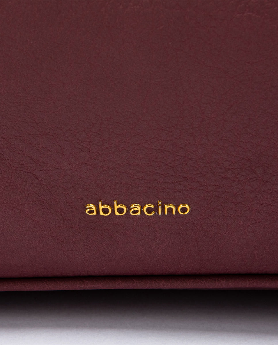 abbacino-bolso-mano-materiales-reciclados-burdeos-efecto-piel image 7