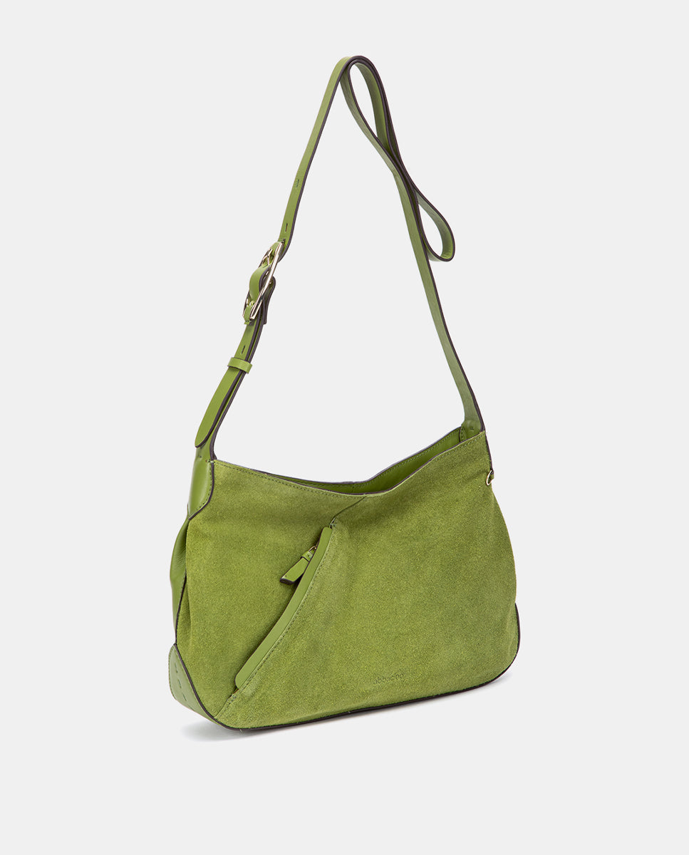 abbacino-bandolera-mujer-piel-y-serraje-verde image 2