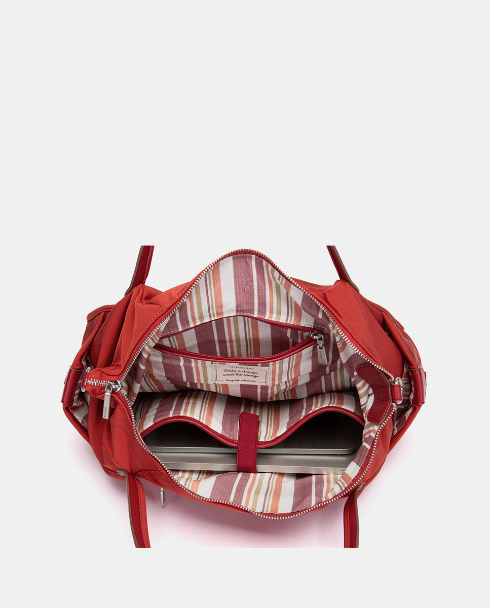 abbacino-bolso-de-hombro-tejido-reciclado-rojo image 6