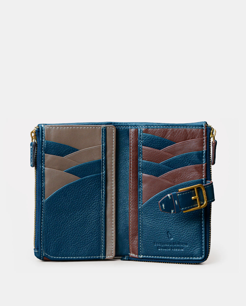 cartera-mediana-abbacino-mujer-en-piel-azul image 2