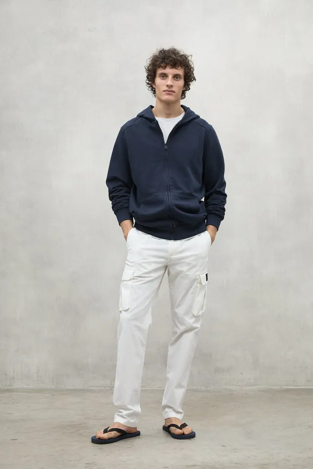pantalones-ethicargo-de-ecoalf-para-hombre-blancos-algod-n-reciclado image 1