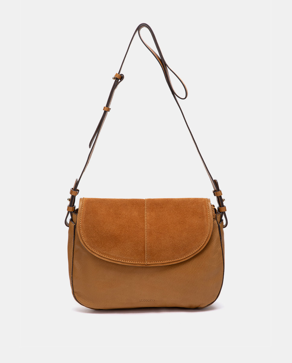 abbacino-bandolera-en-piel-y-serraje-cognac image 2