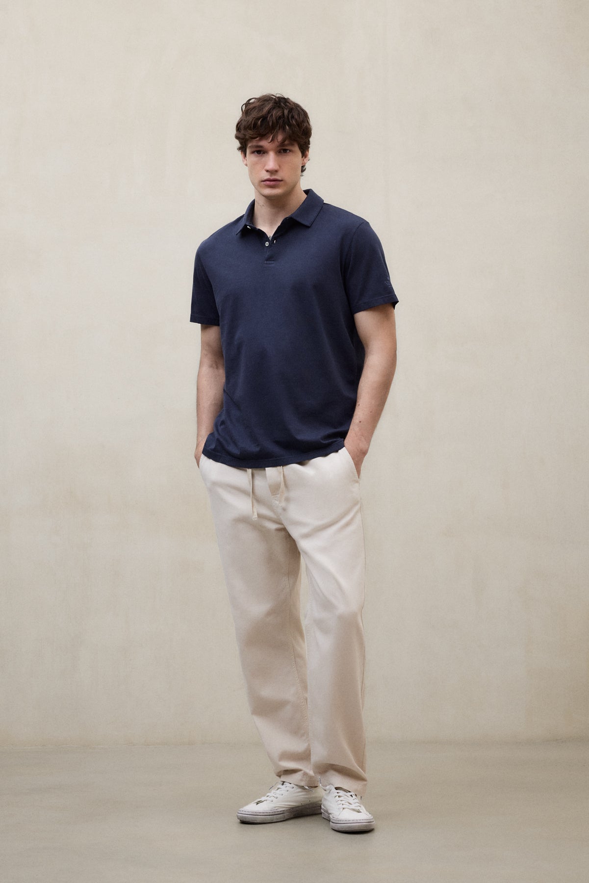 polo-theo-de-ecoalf-para-hombre-punto-jersey-100-algod-n-reciclado-azul-marino-f image 1