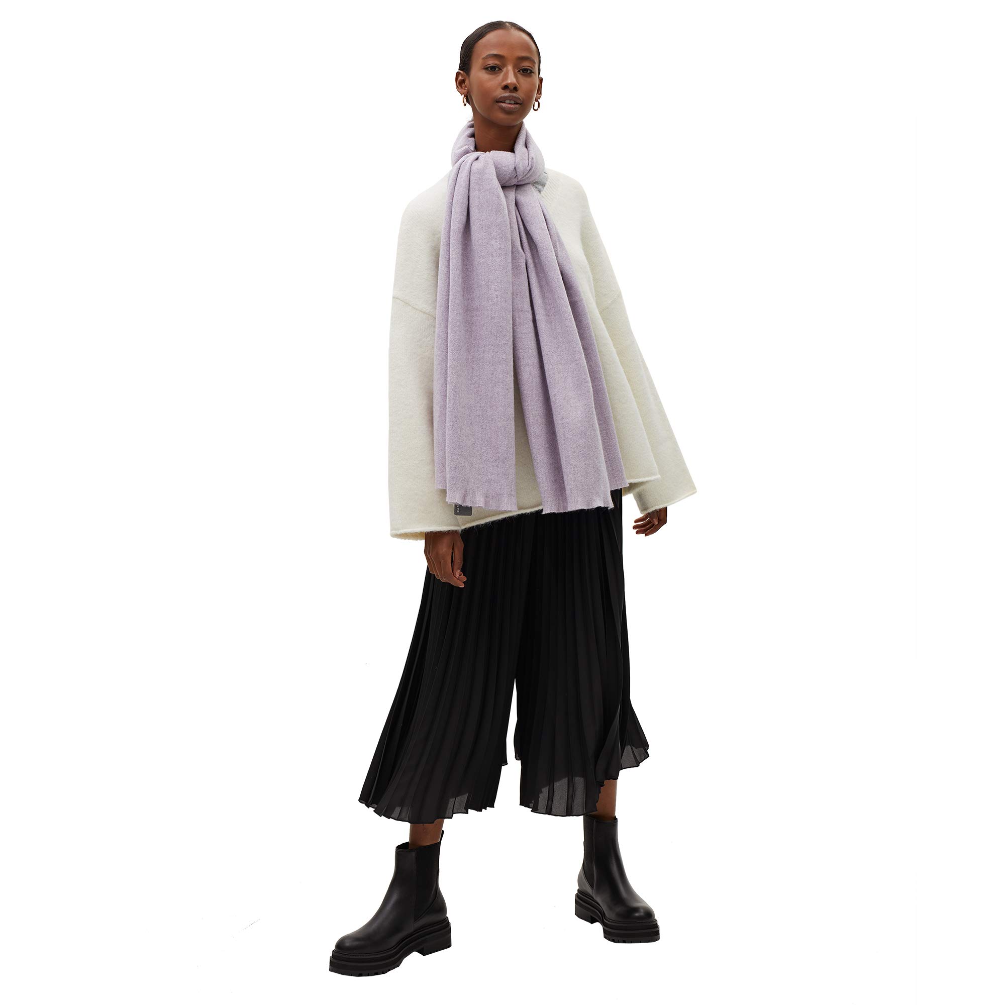parfois-pantal-n-ancho-plisado-negro-mujer image 3