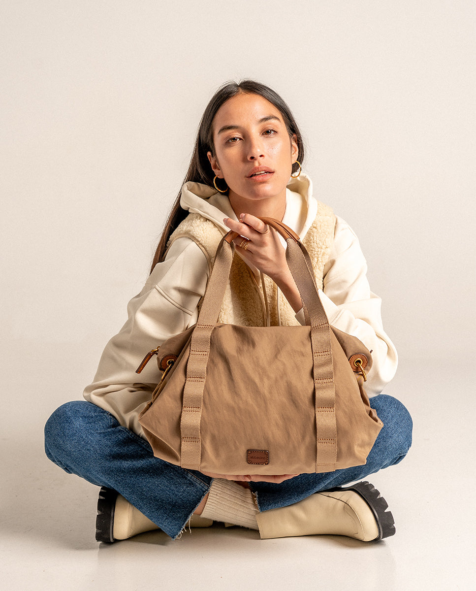 abbacino-bolso-shopper-beige-de-materiales-reciclados image 2