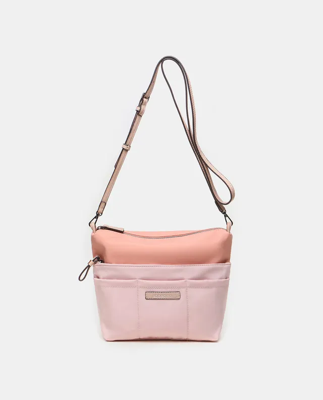 abbacino-organizador-de-bolso-rosa-materiales-reciclados image 1