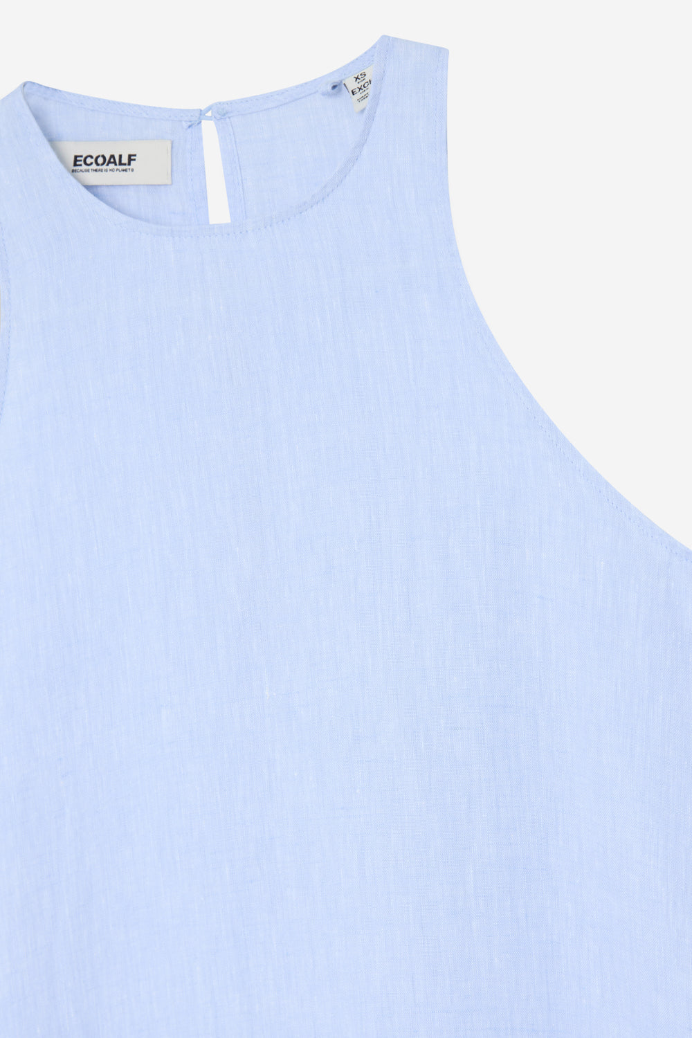vestido-ecoalf-ukara-azul-claro-de-mujer-lino-reciclado-fit-holgado-con-bolsillo image 5
