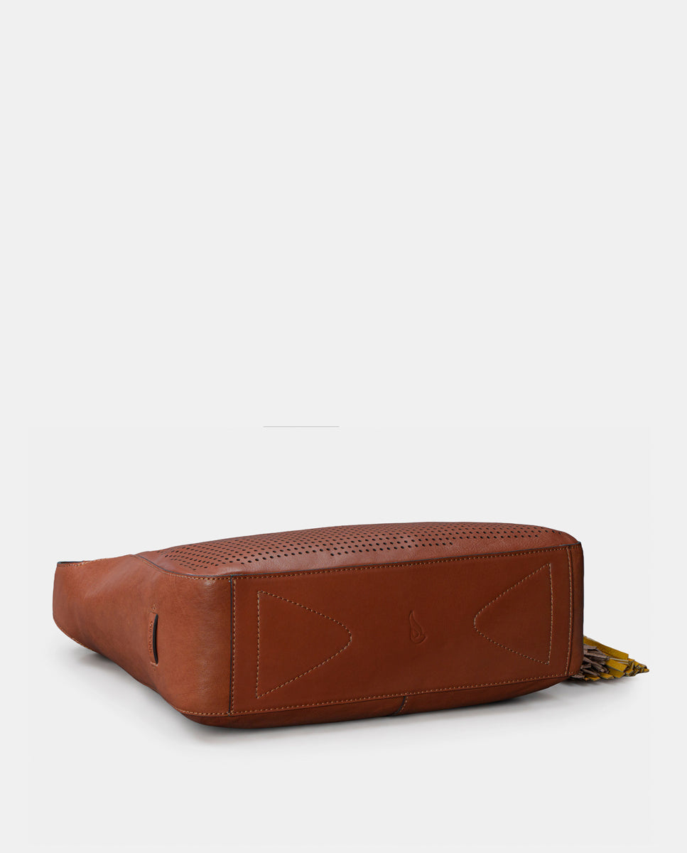 abbacino-bolso-hombro-piel-troquelada-cognac image 5
