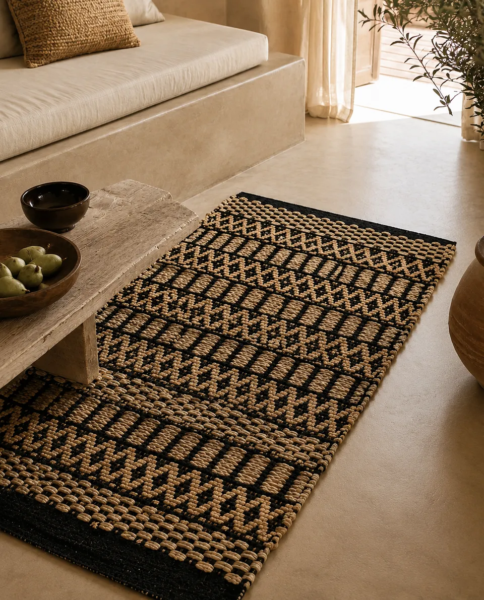 kbas-alfombra-rectangular-de-yute-y-algod-n-60x90-cm image 1