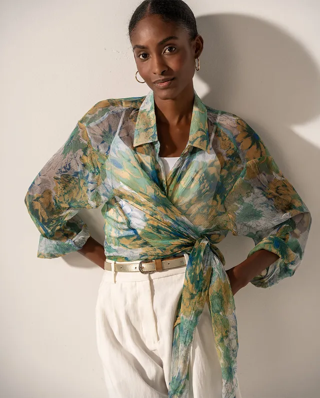 abbacino-t-nica-viscosa-floral-verde image 1
