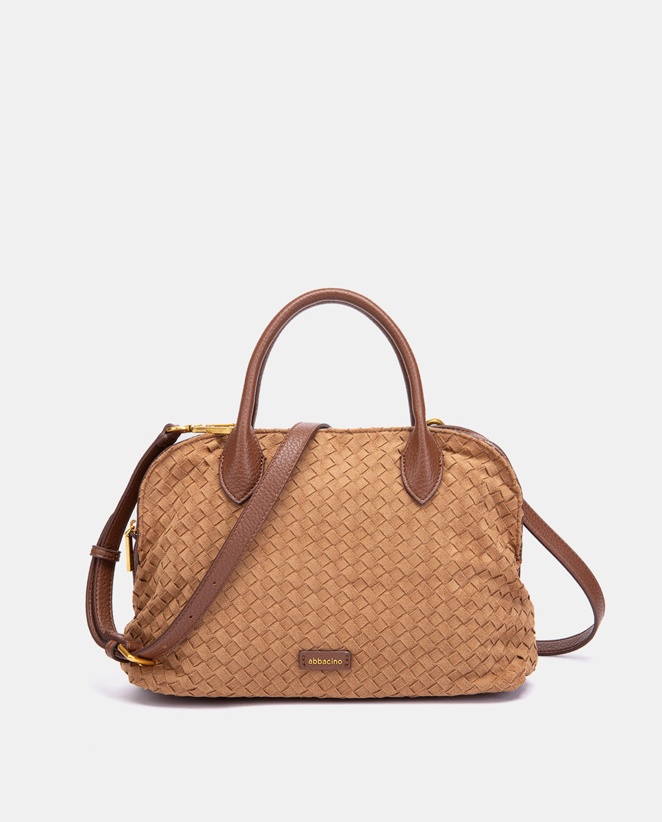 abbacino-bolso-de-mano-trenzado-cognac image 6