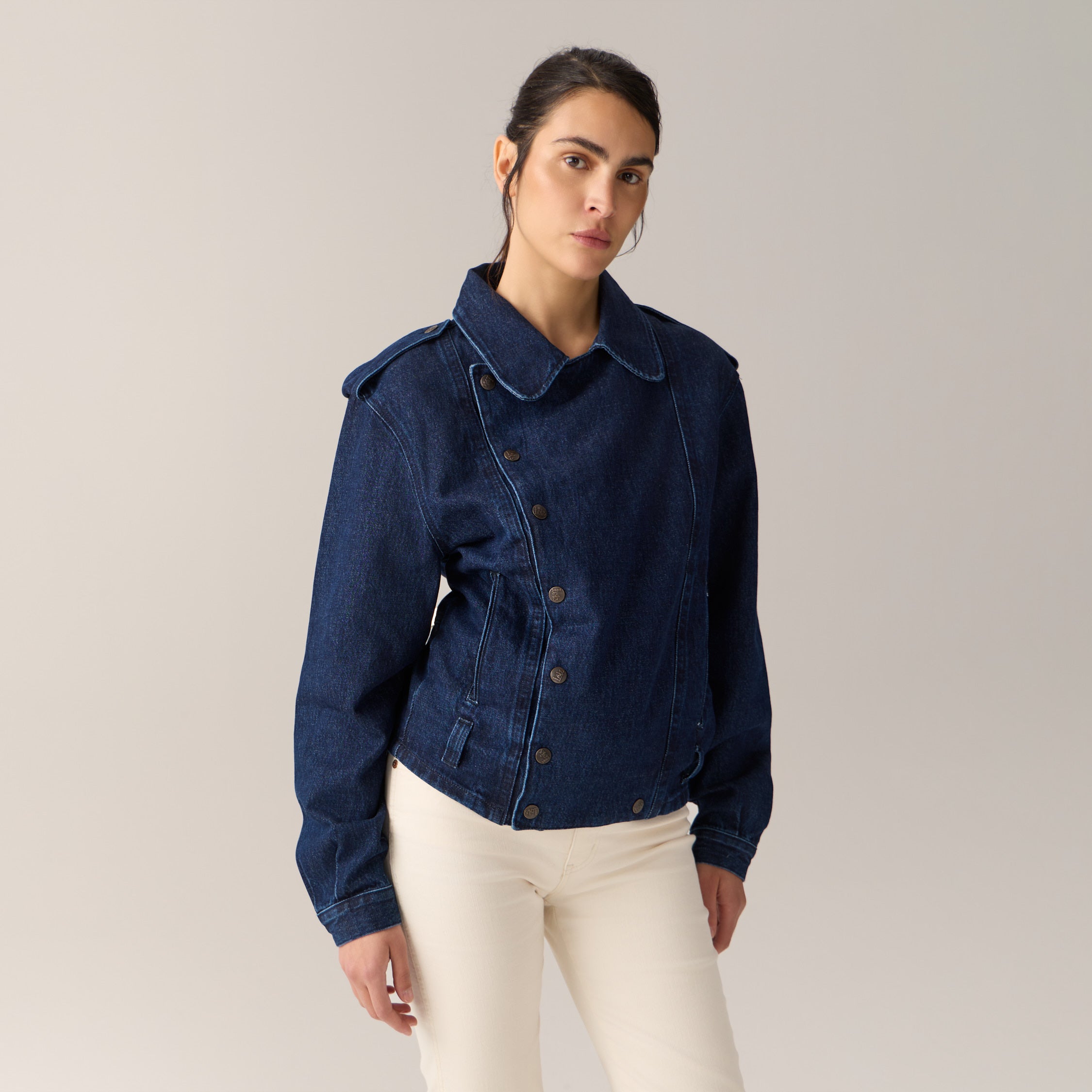 lois-beryl-chaqueta-de-mujer-100-algod-n-stone-dark image 4