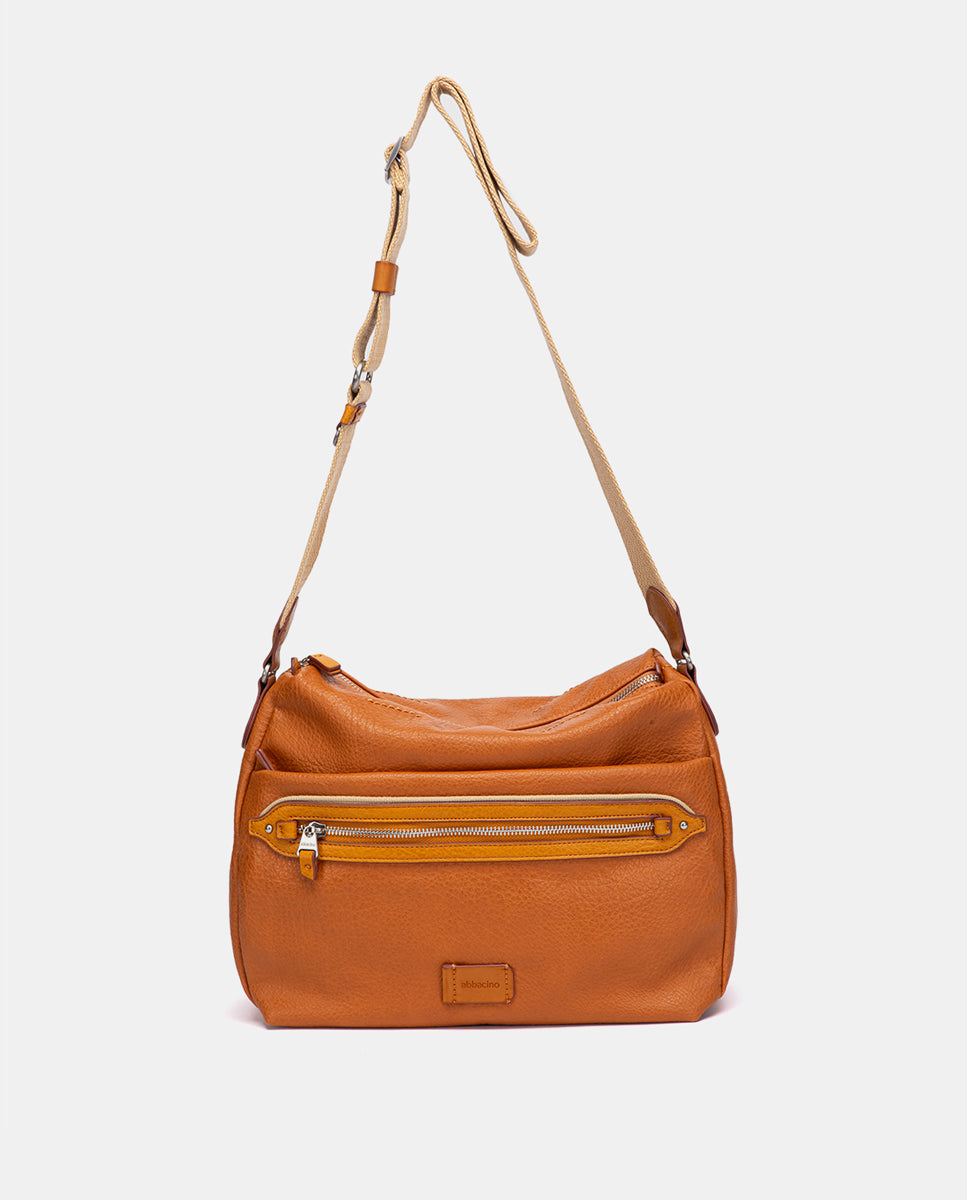abbacino-bandolera-sport-cognac-de-materiales-reciclados image 1
