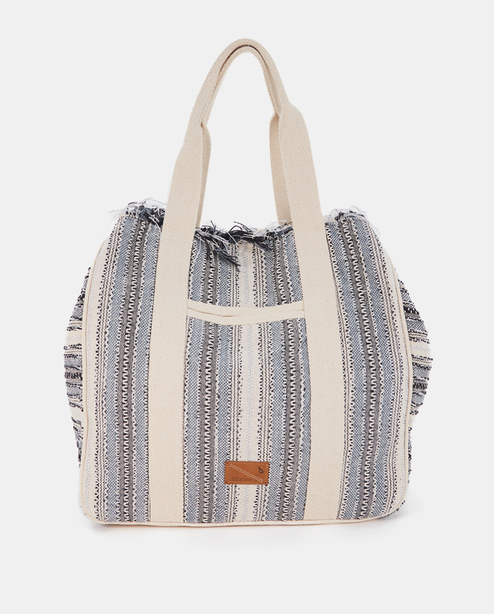 abbacino-bolsa-playa-mujer-algod-n-negro-bordada image 1