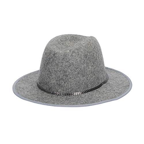 parfois-sombrero-de-lana-cinta-combinada-mujer-gris image 4