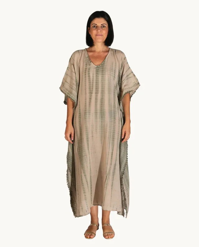 kbas-caft-n-de-algod-n-talla-nica-verde-ligero-y-fluido image 1